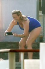 ALANIS MORISSETTE in Swimsuit at a Beach in Malibu 07/09/2017