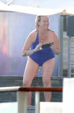 ALANIS MORISSETTE in Swimsuit at a Beach in Malibu 07/09/2017
