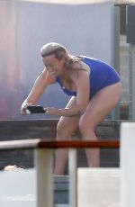 ALANIS MORISSETTE in Swimsuit at a Beach in Malibu 07/09/2017