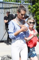 ALESSANDRA AMBROIO on the Set of a Photoshoot in Los Angeles 07/29/2017