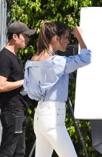 ALESSANDRA AMBROIO on the Set of a Photoshoot in Los Angeles 07/29/2017