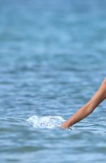 ALESSANDRA AMBROSIO in Bikini at a Beach in Ibiza 07/09/2017