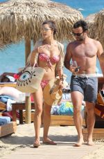 ALESSANDRA AMBROSIO in Bikini at a Beach in Mykonos 07/01/2017