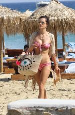 ALESSANDRA AMBROSIO in Bikini at a Beach in Mykonos 07/01/2017
