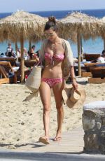ALESSANDRA AMBROSIO in Bikini at a Beach in Mykonos 07/01/2017