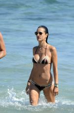 ALESSANDRA AMBROSIO in Bikini on the Beach in Ibiza 07/09/2017