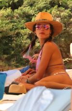 ALESSANDRA AMBROSIO in Bikini on the Beach in Ibiza 07/10/2017