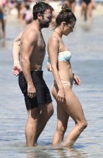 ALESSANDRA AMBROSIO in Bikini on the Beach in Mykonos 07/05/2017