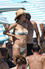 ALESSANDRA AMBROSIO in Bikini on the Beach in Mykonos 07/05/2017