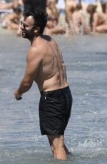 ALESSANDRA AMBROSIO in Bikini on the Beach in Mykonos 07/05/2017