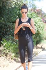 ALESSANDRA AMBROSIO in Leggings Out in Brentwood 07/28/2017
