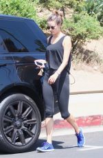 ALESSANDRA AMBROSIO in Leggings Out in Brentwood 07/28/2017