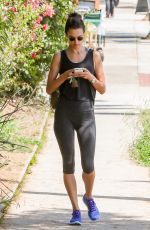 ALESSANDRA AMBROSIO in Leggings Out in Brentwood 07/28/2017