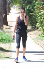 ALESSANDRA AMBROSIO in Leggings Out in Brentwood 07/28/2017