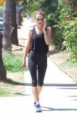 ALESSANDRA AMBROSIO in Leggings Out in Brentwood 07/28/2017