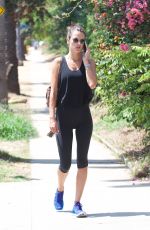 ALESSANDRA AMBROSIO in Leggings Out in Brentwood 07/28/2017