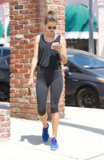 ALESSANDRA AMBROSIO in Leggings Out in Brentwood 07/28/2017
