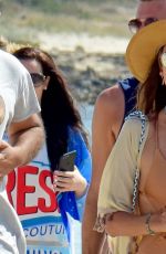 ALESSANDRA AMBROSIO in Swimsuit on the Beach in Ibiza 07/11/2017