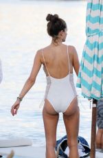 ALESSANDRA AMBROSIO in Swimsuit on the Beach in Mykonos 07/02/2017