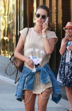 ALESSANDRA AMBROSIO Out in Beverly Hills 07/27/2017