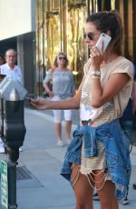 ALESSANDRA AMBROSIO Out in Beverly Hills 07/27/2017