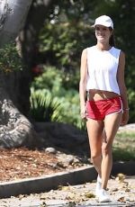 ALESSANDRA AMBROSIO Out Walking in Brentwood 07/22/2017