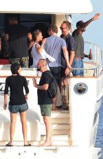 ALICIA VIKANDER and Michael Fassbender at a Yacht in Ibiza 07/07/2017