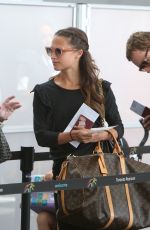 ALICIA VIKANDER and Michael Fassbender Departing from Toronto Pearson International Airport 07/17/2017