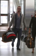 ALICIA VIKANDER and Michael Fassbender Departing from Toronto Pearson International Airport 07/17/2017