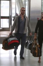 ALICIA VIKANDER and Michael Fassbender Departing from Toronto Pearson International Airport 07/17/2017