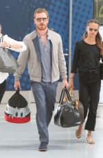 ALICIA VIKANDER and Michael Fassbender Departing from Toronto Pearson International Airport 07/17/2017