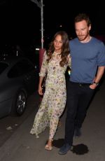 ALICIA VIKANDER and Michael Fassbender Out in Paris 07/03/2017