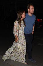 ALICIA VIKANDER and Michael Fassbender Out in Paris 07/03/2017