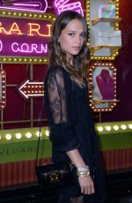 ALICIA VIKANDER at Bvlgari Pop Up Store in Paris 07/04/2017
