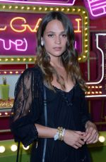 ALICIA VIKANDER at Bvlgari Pop Up Store in Paris 07/04/2017