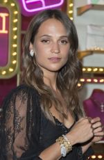 ALICIA VIKANDER at Bvlgari Pop Up Store in Paris 07/04/2017