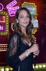 ALICIA VIKANDER at Bvlgari Pop Up Store in Paris 07/04/2017