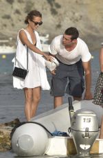 ALICIA VIKANDER Heading to a Private Yacht in Ibiza 07/07/2017