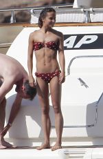 ALICIA VIKANDER in Bikini at a Yacht in Formentera 07/05/2017
