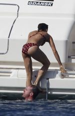 ALICIA VIKANDER in Bikini at a Yacht in Formentera 07/05/2017