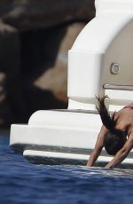 ALICIA VIKANDER in Bikini at a Yacht in Formentera 07/05/2017