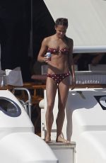 ALICIA VIKANDER in Bikini at a Yacht in Formentera 07/05/2017