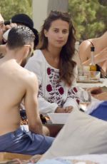 ALICIA VIKANDER Out and About in Ibiza 07/13/2017