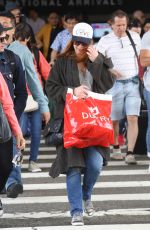 ALYSON HANNIGAN at LAX Airport in Los Angeles 07/03/2017