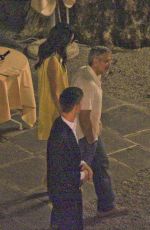 AMAL CLOONEY and George Clooney Out in Lake Como 07/18/2017