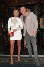 AMBER DOWDING Arrives at Cafe De Paris in London 07/08/2017