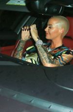 AMBER ROSE Leaves Peppermint Club in West Hollywood 07/08/2017