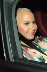 AMBER ROSE Leaves Peppermint Club in West Hollywood 07/08/2017