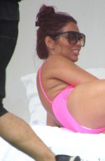 AMY CHILDS in Swimsuit at a Pool in Ibiza 07/19/2017