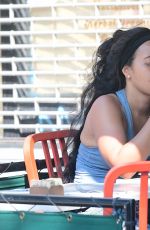 ANGELA SIMMONS Out for Lunch at Bar Pitti in New York 07/05/2017